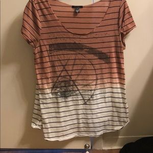 Ombré striped T-shirt